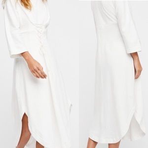 Free People Beach Cotton Corset Dress